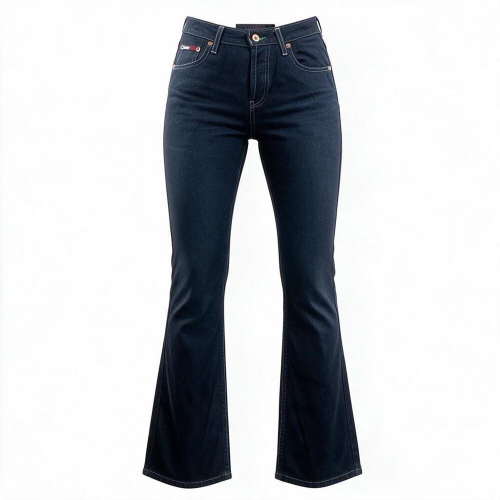 Tommy Hilfiger Womens Jeans Vintage 90s Made In Canada Size 26 Hipster Flare